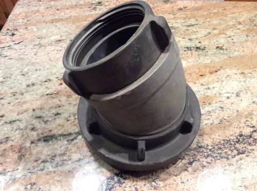 Red head ldh elbow hose reducer coupling 3.5&#034; nh to 5&#034; storz w/ locks for sale