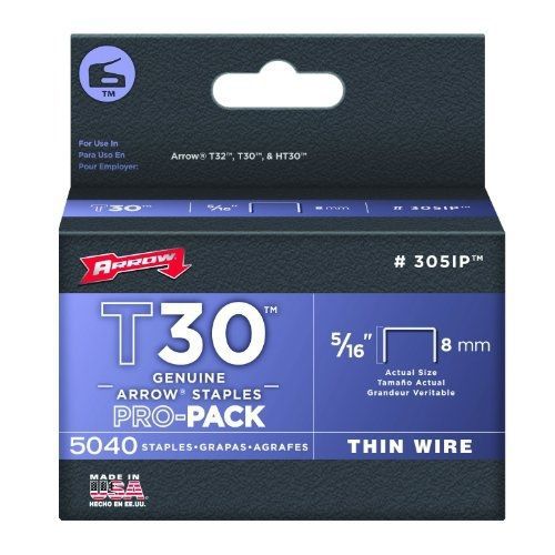 Arrow fastener 305ip genuine t30/t32 5/16-inch staples, 5,040-pack for sale