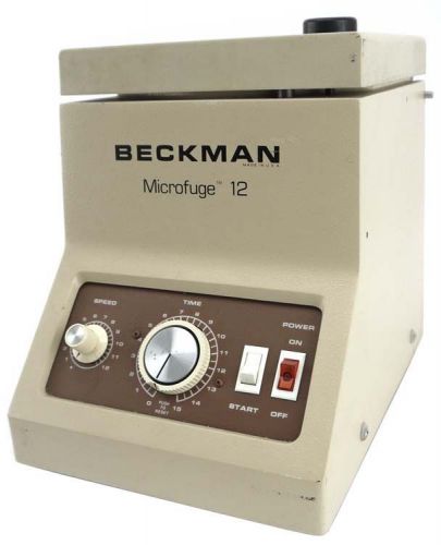 Beckman Coulter 12 Laboratory Lab 12500RPM Microfuge Centrifuge +12-Slot Rotor