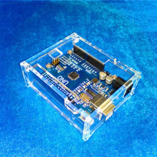 Transparent case enclosure acrylic box shell cover for arduino uno r3 for sale
