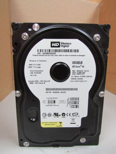 WESTERN DIGITAL WD CAVIAR SE 40GB HARD DRIVE WD400JB-00JJC0 WD400JB00JJC0