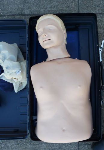 Laerdal Resusci Anne Torso CPR Manikin Adult Medical Training Dummy w/Case