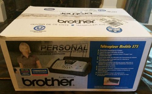 Never Used BROTHER FAX-575 PLAIN PAPER FAX PHONE COPIER