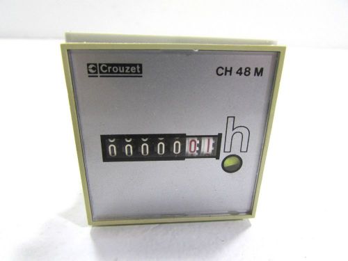 * NEW CROUZET CH 48 M ELECTRO-MECHANICAL HOUR COUNTER *WARRANTY*