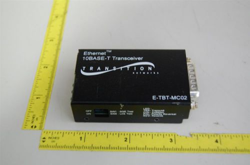 TRANSITION ETHERNET 10BASE-T TRANSCEIVER PN:E-TBT-MC02