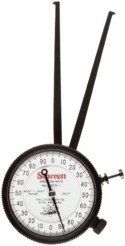 Starrett 1019-1 caliper gauge, pointed jaw, white face, 0.4-1.4&#034; range, 0.001&#034; for sale