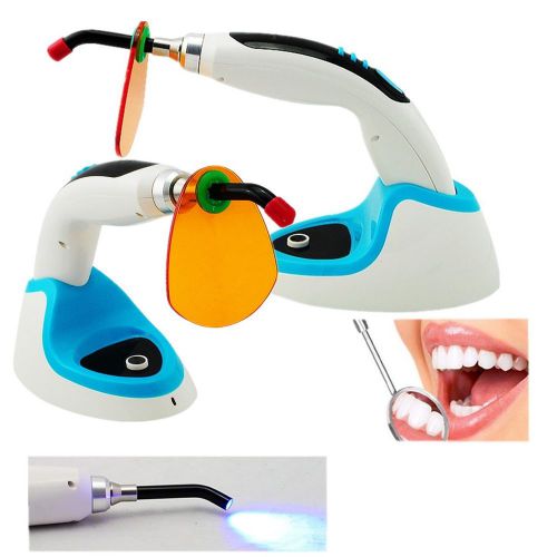 Wireless Cordless LED Dental Curing Light Lamp1400MW + Teeth White 5W Dentist US