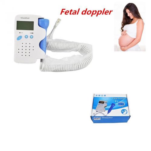 Handheld baby heart monitor for pregnant fetal doppler 3mhz lcd display ce fda for sale