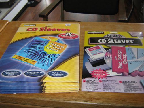 Lot of 7 packs of CD Sleeves (20 per pack)