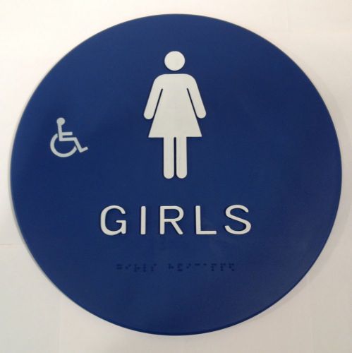 DON-JO MFG INC. Girl&#039;s Restroom Sign
