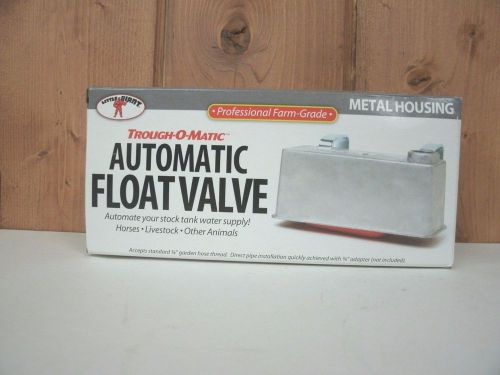 Float valve  trough-o-matic automatic farm float valve ~ metal housing ~ new for sale