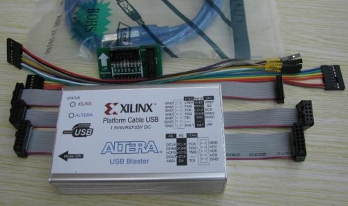 2 in 1 Xilinx Altera FPGA CPLD USB Download Cable JTAG Platform Blaster 3.3V 5V