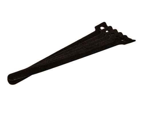 8 inch hook and loop velcro reusable strap cable cord wire ties 50 pack black for sale