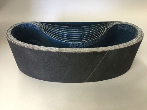 QTY:10 Silicon Carbide 3&#034; X 24&#034; 120 Grit Wet Dry Sanding Belt USA SHIPPING