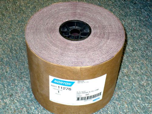 New NORTON Roll #11276 - 8&#034; X 50 YD. - Grit 60- Free Shipping