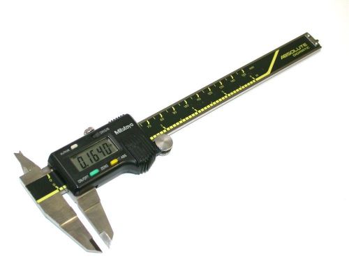 Mitutoyo 0-6&#034; (150mm) digital absolute .0005&#034;/.01mm vernier calipers 500-196 for sale