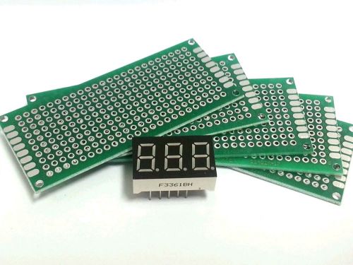 5pcs 3x7cm Protoboard Doublesided Fiberglass PCB Board DIY Arduino Prototype USA