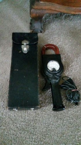Weston Model 633 Type VA-1 Ampere A.C. Amp Meter with leather case and cords