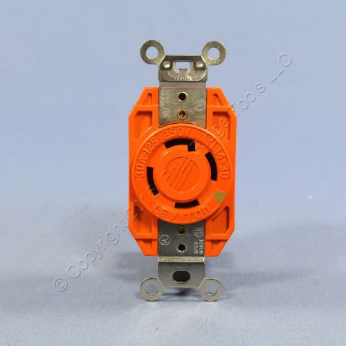 Leviton l14-30 isolated ground locking receptacle 125/250v 30a bulk 2710-ig-066 for sale