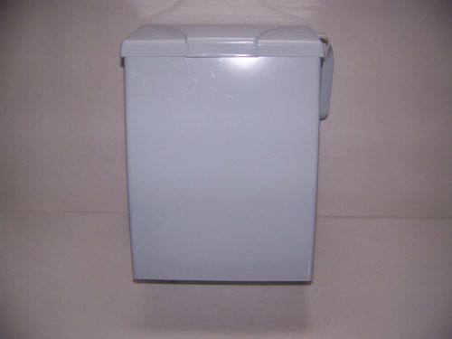 Wall Mounted Sanitary feminine disposal container w/ end stall to dispose #3105