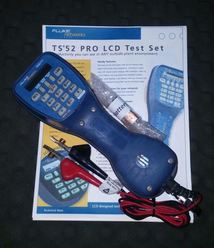 Fluke Networks TS52Pro LCD Test Set Butt Set ==&gt; GET FREE FAST PRIORITY SHIPPING