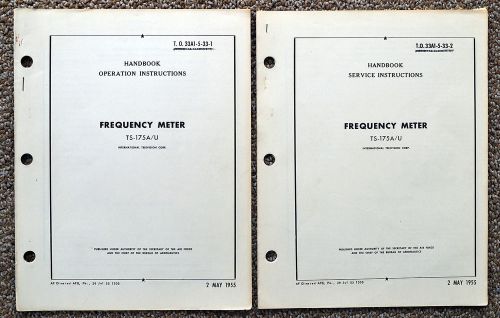 TS-175A/U Frequency Meter Operating and Service Manuals (2)