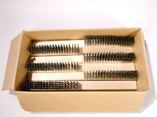 6 Milwaukee Brush 4 x 19 curved handle Wire Scratch Brushes