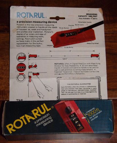 Vintage Rotarul Precision Measuring Device Up To 1000 Feet Automatic Counter
