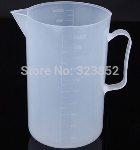 2000ml Plastic Measuring Cup x 1 | PP Plastic Beaker Pitcher 133x205x115mm 126g 