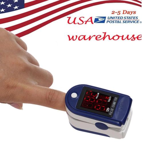 BLUE Finger Tip Pulse Oximeter Blood Oxygen SpO2 PR Monitor CMS50DL CONTEC