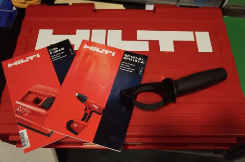 HILTI SF 151-A Plastic hard case Very nice cond. Plus Drill Handle and Manual