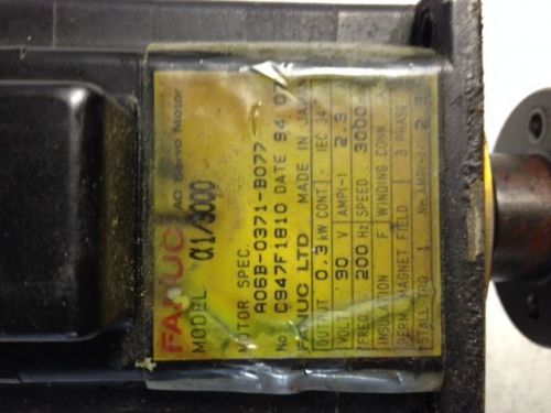 Fanuc motor A06B-0371-B077