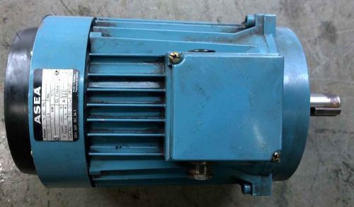 ASEA 3 hp electric motor 3 phase 1750 rpm metric shaft 28mm