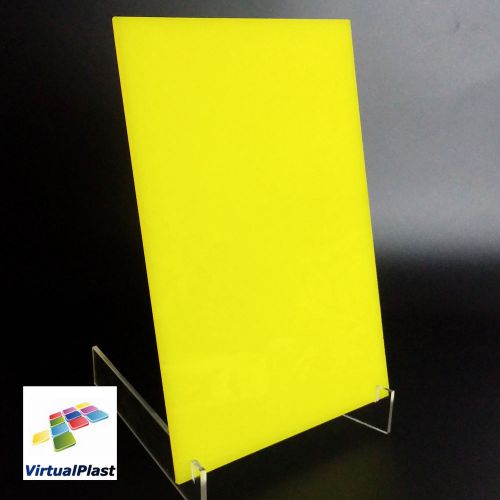 Yellow 1/8&#034; acrylic plastic plexiglass perspex cut 5.83&#034; x 8.26&#034; a5 sheet size for sale