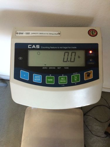 Cas bw-150 series ntep shipping bench scale 300 lb for sale