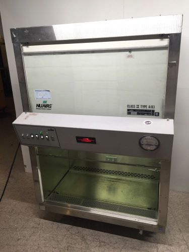 Nuaire 42&#034; class ii 2 type a/b3 option a-0 lab biological safety hood nu-425-300 for sale