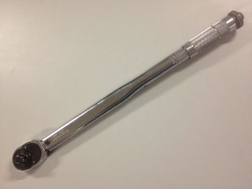 Snap on style, adjustable click torque wrench, ratcheting 1/2 drive, 10-150 ftlb for sale
