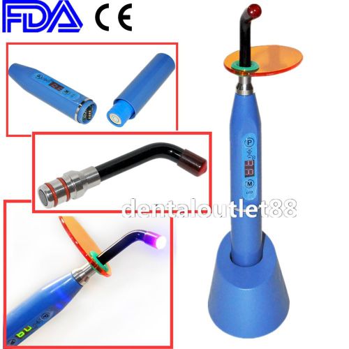 BLUE LOW PRICE!!! Wireless dental curing light 5W LED 1500mw CE approved ca