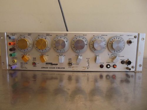 Grass Instruments S10SCM Stimulator-Powers Up-Has Broken Off Switches-m680