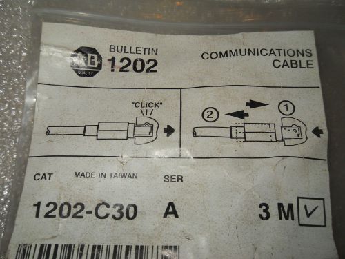 (Y5-1) 1 NIB ALLEN BRADLEY 1202-C30 COMMUNICATIONS CABLE