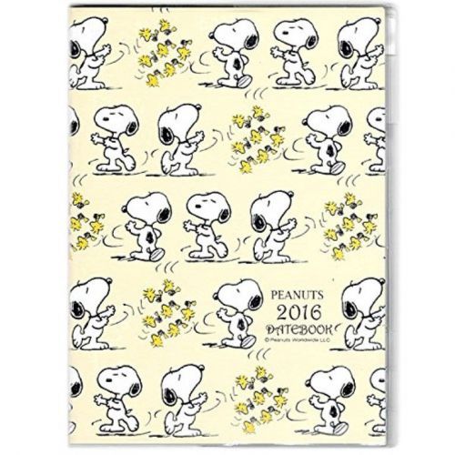 New 2016 Peanuts Snoopy Schedule Book Monthly Planner Datebook A5 Sanrio JPN