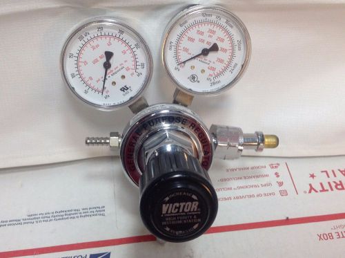 Victor regulator cga 350 gas single regulator (hydrogen) gps272-40-350-4f  40psi for sale