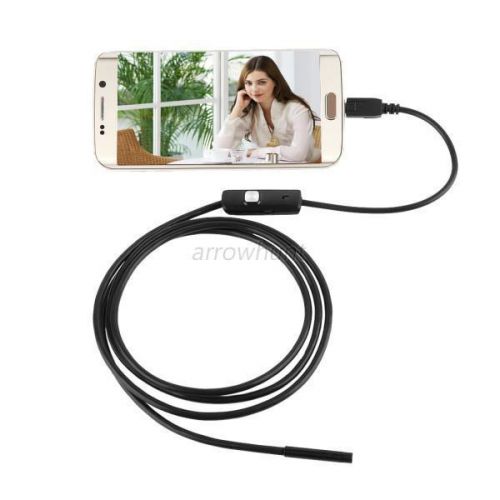 6 LED 7mm Lens 720P Android Endoscope Waterproof Inspection  Borescope Camera