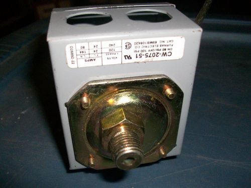 CW-2075-51 on 80 off 100 Furnas pressure switch