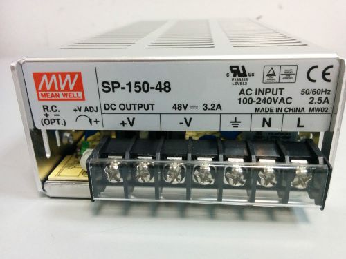 MEAN WELL SP-150-48 AC/DC Power Supply. Lot of 10 units.
