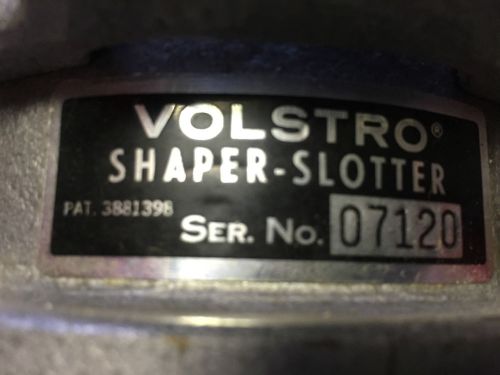 Volstro Shaper-Slotter for milling machine