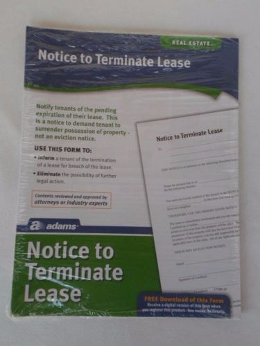 Adams Notice to Terminate Lease - 4 Forms