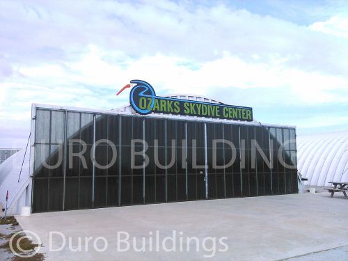 Durosteel 56&#039; w x 16&#039; t metal commercial airplane wind rated stack door direct for sale