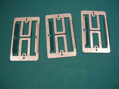 (3) - CADDY #MP1 LOW VOLTAGE MOUNTING PLATE BRACKETS SINGLE GANG - NEW OLD STOCK