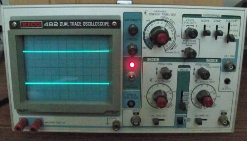 EICO Dual-Trace Oscilloscope Model 482 w/Probe Working